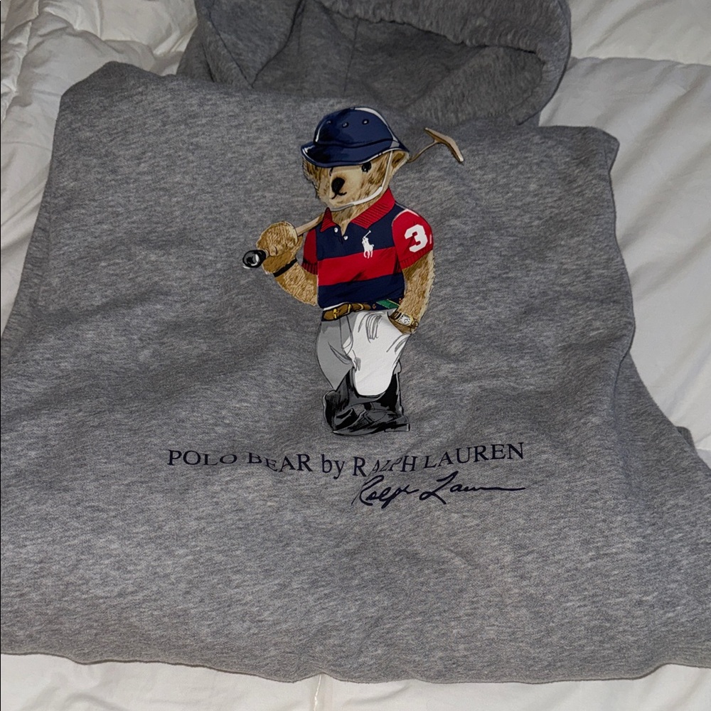 Ralph Lauren Light Gray Hoodie - image 3